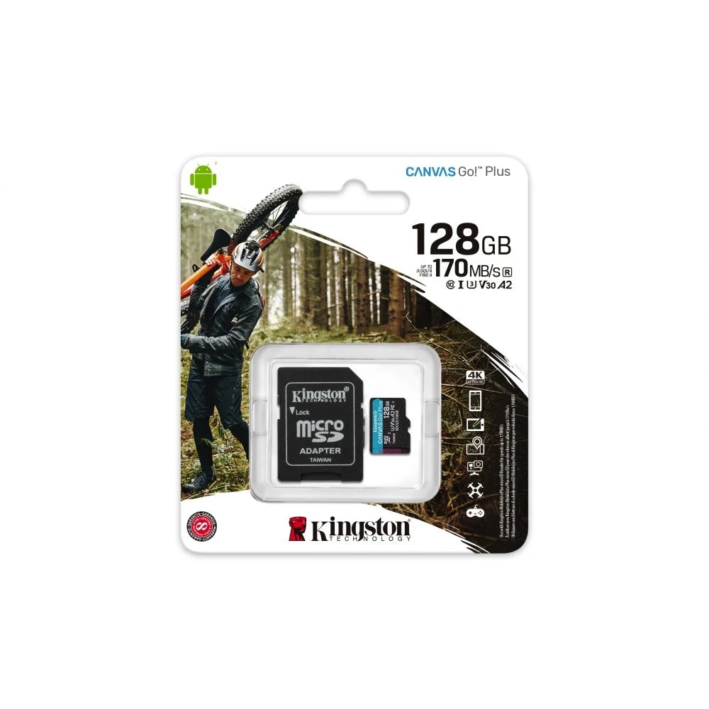 KINGSTON MICRO SD CANVAS GO PLUS 128GB