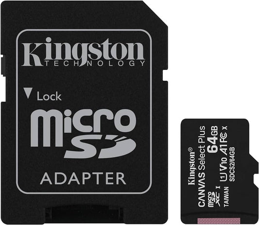 KINGSTON microSDHC 64GB Class 10 Flash Card 100MB/s