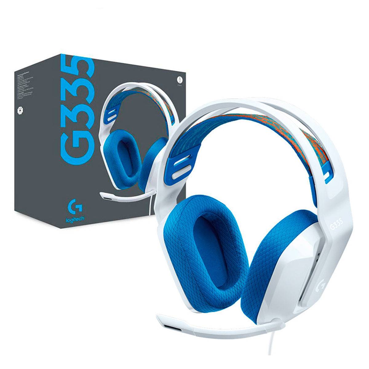 LOGITECH AURICULARES G335 LIGHTSYNC BLANCO